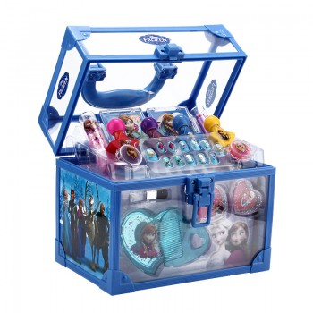 Disney Frozen Child Cosmetic Princess Makeup Box Suitcase Lipstick Girl Toy Gift for Children pretend play cosmetic set for kid