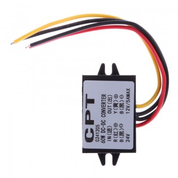 VODOOL DC to DC Car Power Converter Adapter 24V To 12V 5A 60W Car Power Step-Down Buck Module Free Shipping