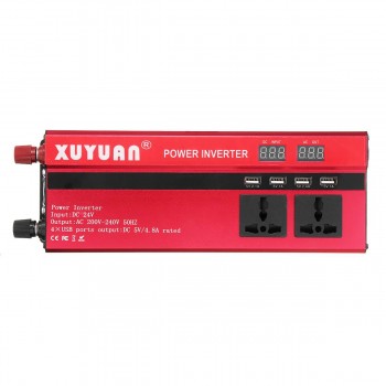 Sine Wave 5000W Car Inverter DC 12V/24V To AC 110/220V Power Inverter Volts Converter Charger Inversor 12V 220V Transformer