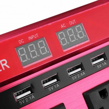 Sine Wave 5000W Car Inverter DC 12V/24V To AC 110/220V Power Inverter Volts Converter Charger Inversor 12V 220V Transformer