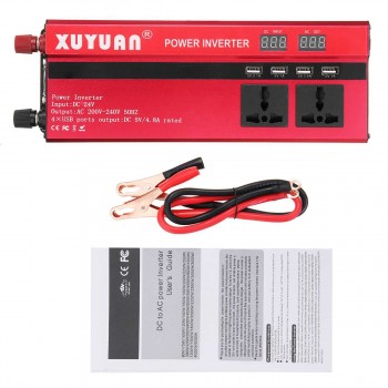 Sine Wave 5000W Car Inverter DC 12V/24V To AC 110/220V Power Inverter Volts Converter Charger Inversor 12V 220V Transformer
