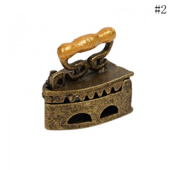 Dongzhur   Mini  Dollhouse Miniature 1:12 Toy Vintage Metal Black Iron Clothes Tool Urniture Toys Accessories