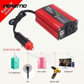 Vehemo Power Inverter Car Inverter Converter 200W/400W Aluminium Alloy Portable Adapter Home Power Supply Inverter Power Output