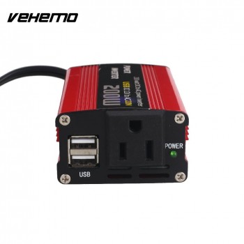 Vehemo Power Inverter Car Inverter Converter 200W/400W Aluminium Alloy Portable Adapter Home Power Supply Inverter Power Output