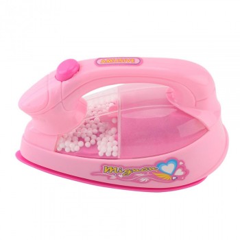 Plastic Mini Electric Iron Toy Kids Baby Girl Pretend Play Home Appliances Toy Light-up Simulation Toy Colors Random delivery