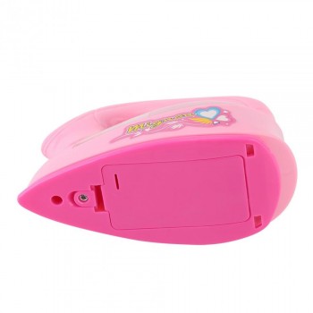 Plastic Mini Electric Iron Toy Kids Baby Girl Pretend Play Home Appliances Toy Light-up Simulation Toy Colors Random delivery