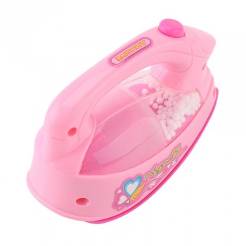Plastic Mini Electric Iron Toy Kids Baby Girl Pretend Play Home Appliances Toy Light-up Simulation Toy Colors Random delivery