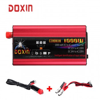 DOXIN High 2000w  220V 12V Universal Car Power Inverter Charger Converter Adapter/Home Inverters Power USB Plug Port Sine Wave