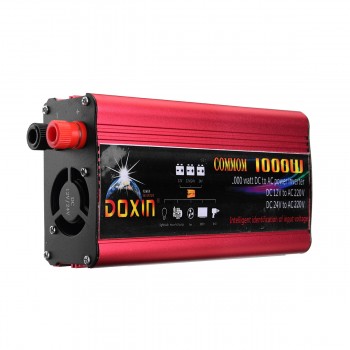 DOXIN High 2000w  220V 12V Universal Car Power Inverter Charger Converter Adapter/Home Inverters Power USB Plug Port Sine Wave