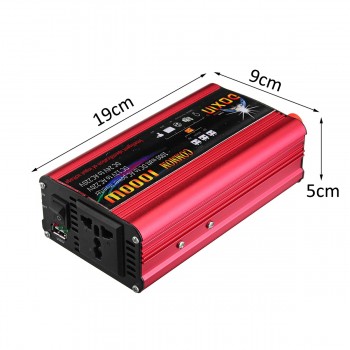 DOXIN High 2000w  220V 12V Universal Car Power Inverter Charger Converter Adapter/Home Inverters Power USB Plug Port Sine Wave