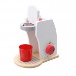 Baby Wood Pretend Play Sets Toys Simulated Coffee Machine With Milk Coffee Beans Sugar Brewing Coffee Restaurant Kitchen Toys