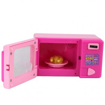 Pink Household Appliances Children Pretend Play Toaster Vacuum Cleaner Cooker Educational Kitchen Toys Set For Kids Girls Toy