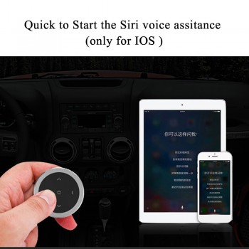 Wireless Bluetooth Car Remote Controller Phone Car Kit Steering Wheel Remote Controller Receiver CR2032 battery For IOS Android
