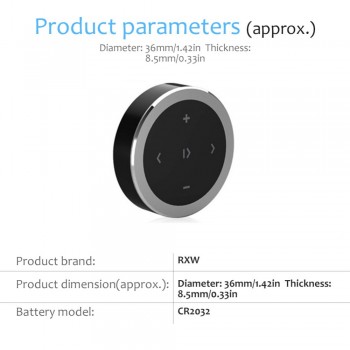 Wireless Bluetooth Car Remote Controller Phone Car Kit Steering Wheel Remote Controller Receiver CR2032 battery For IOS Android