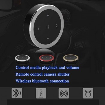 Wireless Bluetooth Car Remote Controller Phone Car Kit Steering Wheel Remote Controller Receiver CR2032 battery For IOS Android