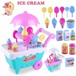Funny Outdoor Children Gift Ice Cream Cart Play Set Kids Pretend play Toy  Food Toys Education Novelty Gag Toys for Children