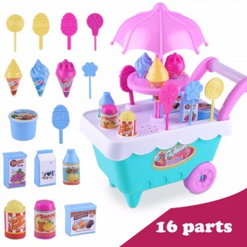 Funny Outdoor Children Gift Ice Cream Cart Play Set Kids Pretend play Toy  Food Toys Education Novelty Gag Toys for Children