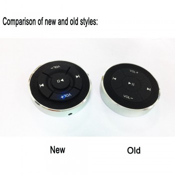 Wireless Bluetooth Remote Control Car Steering Wheel Motorcycle Bike Handlebar Media Button for iPhone for Samsung Android Phone