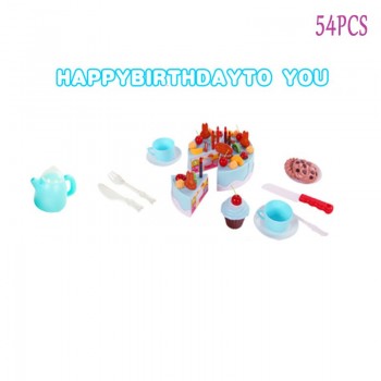 38-75pcs Kitchen Toys Pretend Play Cutting Birthday Cake Food Eat Toys Early Educational Baby Play Games Gifts SA978293
