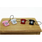 1:12 Scale BJD mini Home wired telephone Dollhouse Miniature Toy Doll Food Kitchen living room Accessories