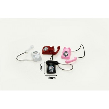 1:12 Scale BJD mini Home wired telephone Dollhouse Miniature Toy Doll Food Kitchen living room Accessories
