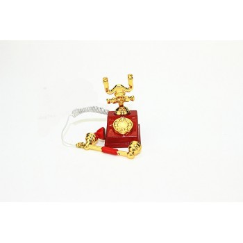 1:12 Scale BJD mini Home wired telephone Dollhouse Miniature Toy Doll Food Kitchen living room Accessories