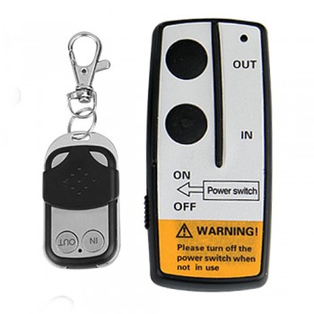 CARCHET Universal Wireless Winch Remote Control Kit 12V 50ft 2 Remotes With Indicator light Car Detector For Truck Jeep ATV SUV