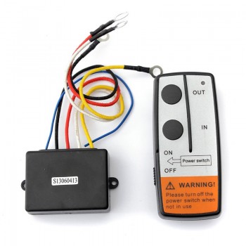 12V Universal Car Wireless Winch Electric Remote Control With Manual Transmitter Set Truck ATV SUV Truck Vehicle Trailer Kit