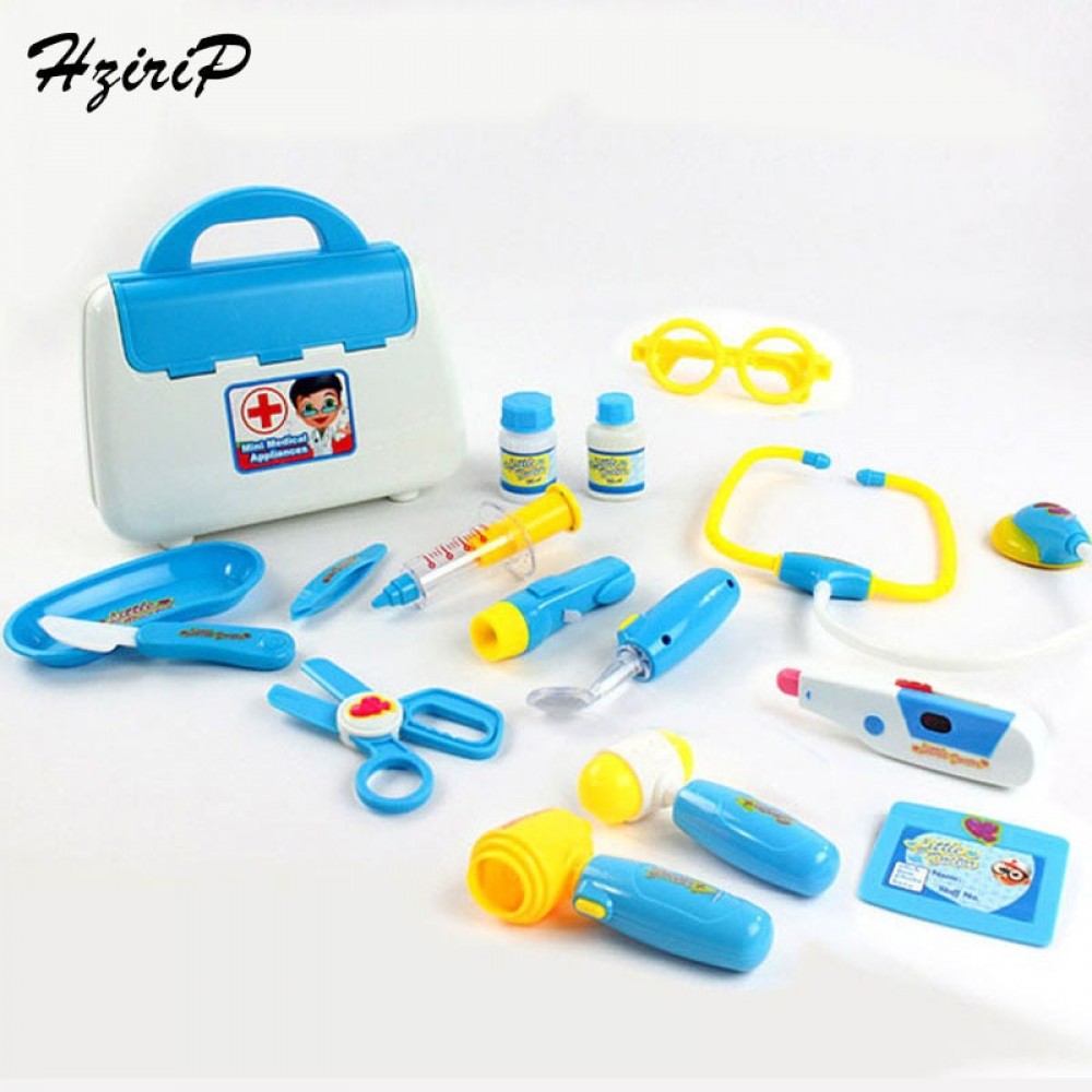 15Pcs Doctor Toys Kids Pretend Play Toys Set For Children Doctor Set Medicine Box Role Play Educational Baby Toy Doctor Kit