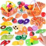 Children Pretend Role Play House Toy Cutting Fruit Plastic Vegetables Food Kitchen Baby Classic Kids Educational Toys 20