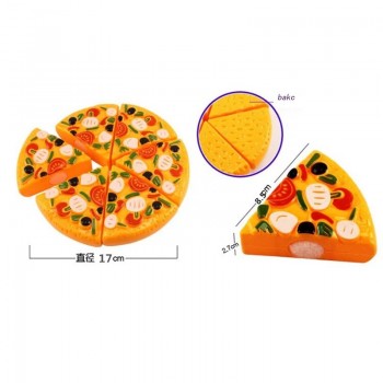 9 Pcs Children Kids Kitchen Pizza Party Fast Food Slices Cutting Pretend Play Food Toy Set  Kitchen Toys 2018 New