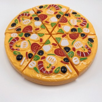 9 Pcs Children Kids Kitchen Pizza Party Fast Food Slices Cutting Pretend Play Food Toy Set  Kitchen Toys 2018 New