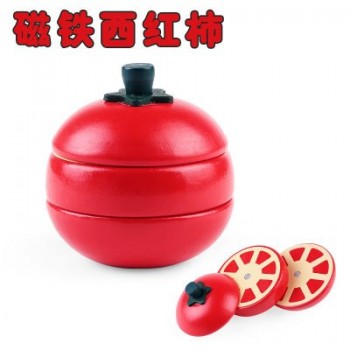 Mother garden Wooden Pretend Play Kitchen Toys Wooden Cutting Fruit Vegetable Toys Colorful Educational Food Toys for Kids girls