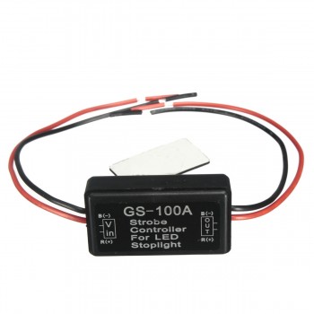 2Pcs GS-100A Car Truck LED Brake Stop Light Flash Strobe Controller Flasher Module