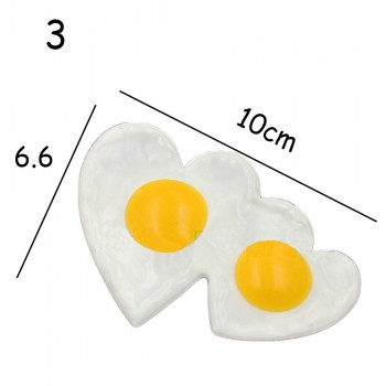 Dollhouse Omelette Food Reusable Play Pretend Cooking Kitchen Toys Kid Toy Doll House Decoration Children Toy Doll Accessories