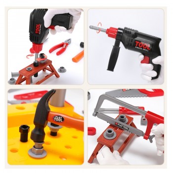 Childrens Toolbox Set Simulation Repair Tools Ax Carpentry Drill Screwdriver Repair Kit House play Puzzle Boys Toy Set for kids