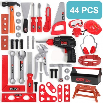 Childrens Toolbox Set Simulation Repair Tools Ax Carpentry Drill Screwdriver Repair Kit House play Puzzle Boys Toy Set for kids