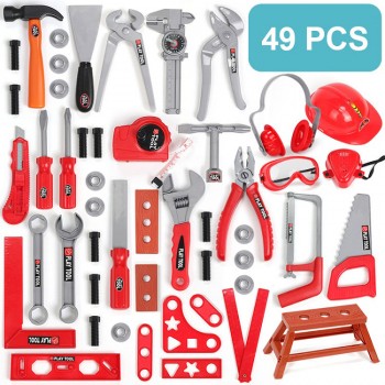 Childrens Toolbox Set Simulation Repair Tools Ax Carpentry Drill Screwdriver Repair Kit House play Puzzle Boys Toy Set for kids