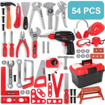 Childrens Toolbox Set Simulation Repair Tools Ax Carpentry Drill Screwdriver Repair Kit House play Puzzle Boys Toy Set for kids