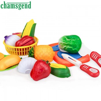 Hot 12PC Cutting Fruit Vegetable Food Pretend Play Toy For Children Kid Educational kids Kitchen Levert Dropship O107