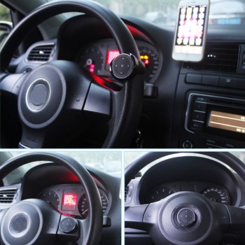 bluetooth Media Audio Music Play Remote Control Button Car Steering Wheel Mount