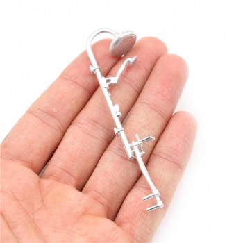 1pcs Dollhouse Bathroom Miniature Faucet Plastic 1:12 Bathroom Bath Shower Faucet Mini Bathroom Bath Shower Model