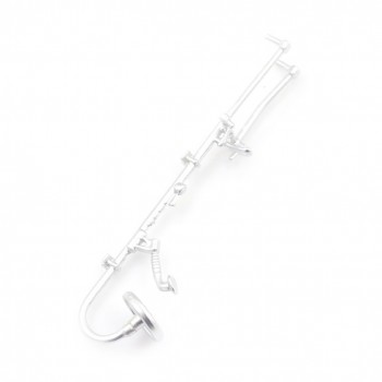 1pcs Dollhouse Bathroom Miniature Faucet Plastic 1:12 Bathroom Bath Shower Faucet Mini Bathroom Bath Shower Model