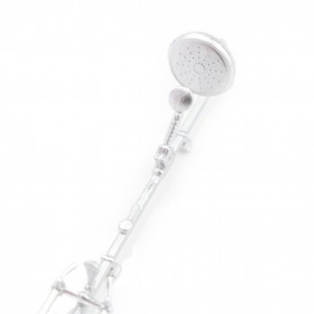 1pcs Dollhouse Bathroom Miniature Faucet Plastic 1:12 Bathroom Bath Shower Faucet Mini Bathroom Bath Shower Model