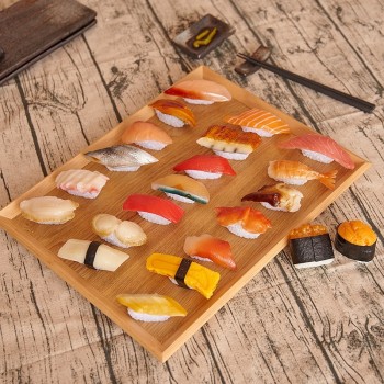 12pcs/set PVC Japanese Sushi Set Handicraft Model Perfect Table Display Food Store Shop Decoration Kids Pretend Play Toy