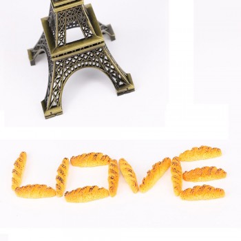 Creative Kawaii Kids Toys 10pcs New Flat Back Resin Cabochon Artificial Miniature Fake Food Bread High Quality