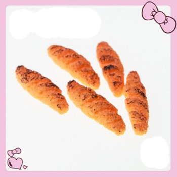 Creative Kawaii Kids Toys 10pcs New Flat Back Resin Cabochon Artificial Miniature Fake Food Bread High Quality