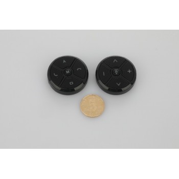 Universal Car Steering Wheel Controller 10Key Music Wireless DVDNavigation Steering Wheel Radio Remote Control Buttons Black