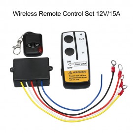 Remote Control Winch Wireless Remote Control Set 12V/15A Metal Clone Remotes Auto Copy Duplicator for Jeep ATV Truck Winch