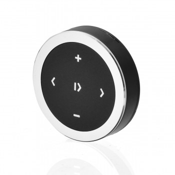 Mayitr 1pc Wireless Bluetooth 3.0 Media Button Car Motorcycle Steering Wheel Music Play Remote Control for iOS/Android